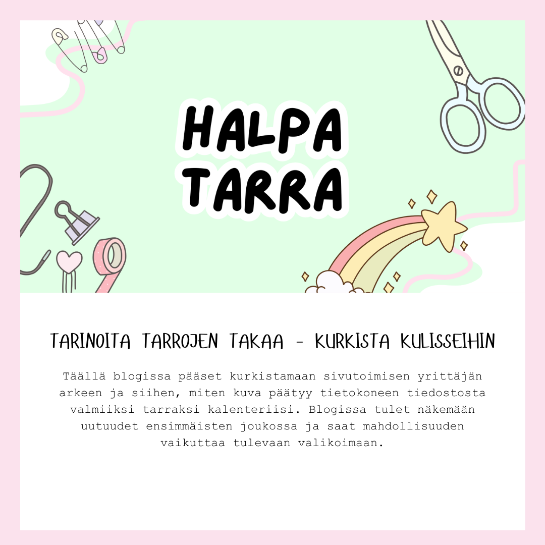 Tarinoita tarrojen takaa – Kurkista kulisseihin