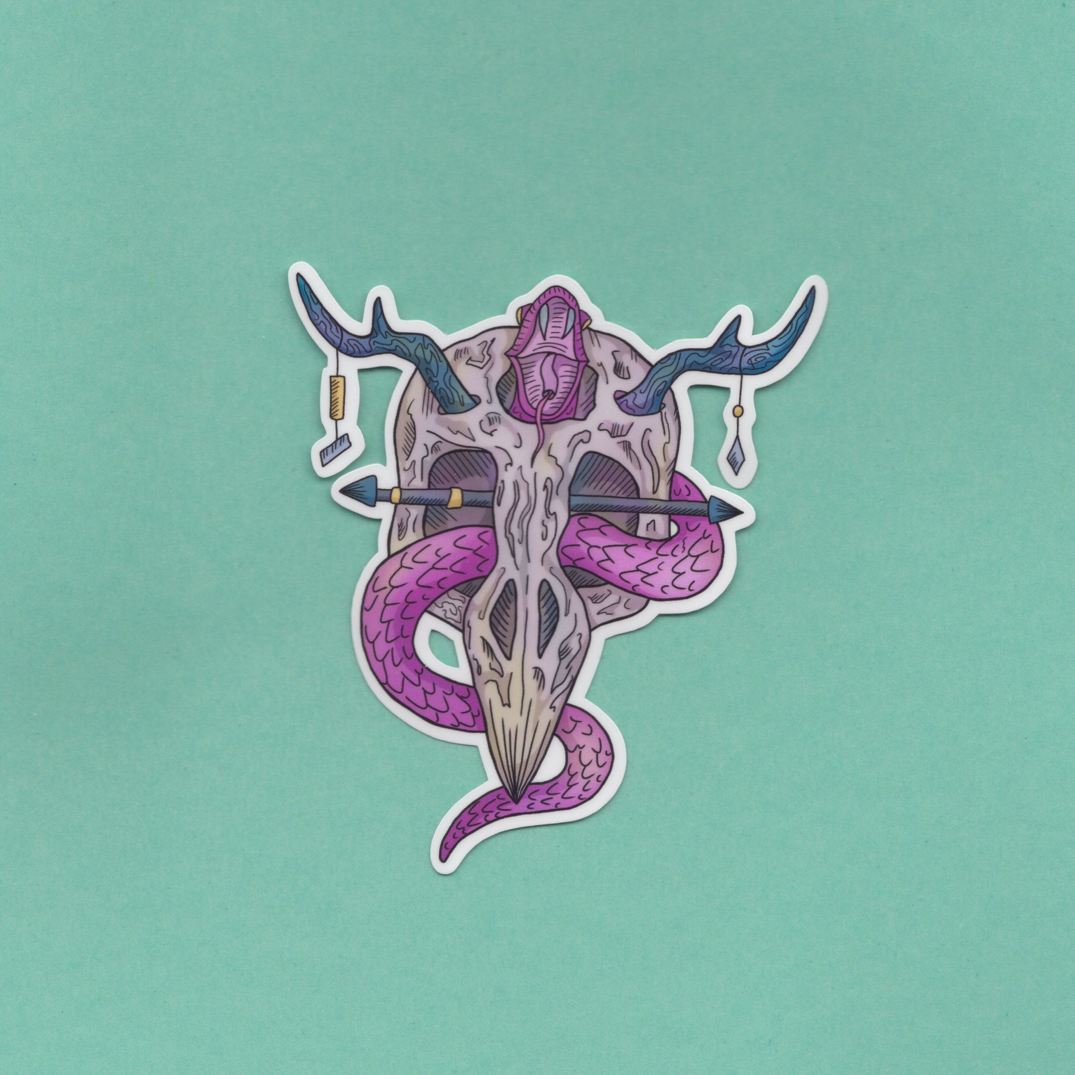 Laminoitu, Muotoonleikattu Die-Cut Tarra
