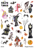 Halloween Monsterit & Noita – Kalenteritarrat A4 DIY